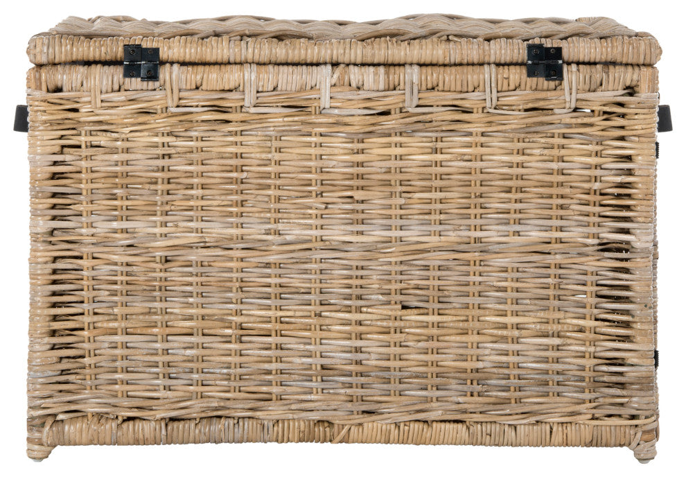 happimess Michael 35" Wicker Storage Trunk, Natural