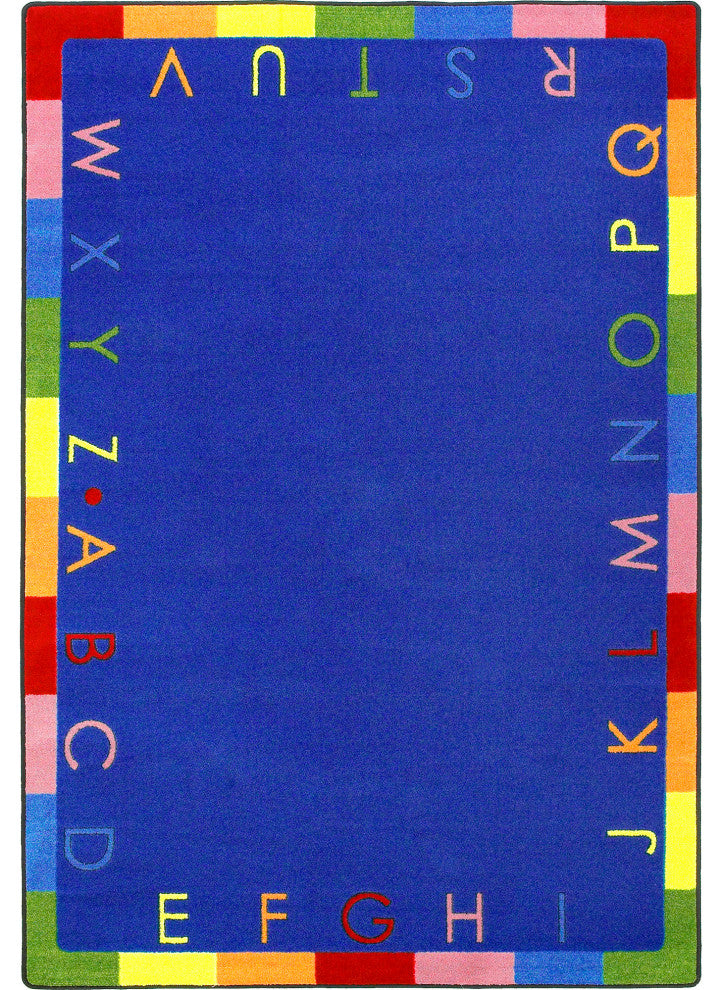 Kid Essentials Rug, Rainbow Alphabet, Bold, 7'8"x10'9"