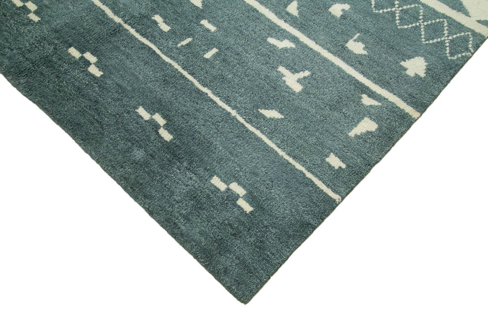 Rug N Carpet - Handmade Decorative 10' 2'' x 13' 8'' Moroccan Area Rug