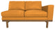 Cantor Right Arm Leather Sofa, Finish: Fawn, Leather: Saffron