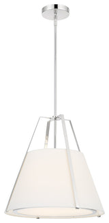 Crystorama Lighting Group FUL-904 Fulton 3 Light 20"W Pendant - Polished Nickel