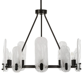 Uttermost Ellipse 10 Light Dark Bronze Chandelier