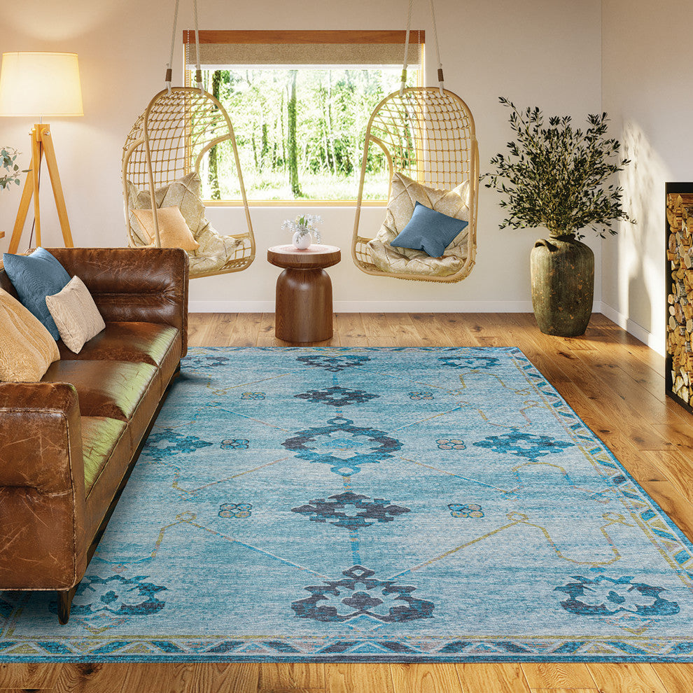 Indoor/Outdoor Sedona SN16 Riverview Machine Washable 3' x 5' Rug