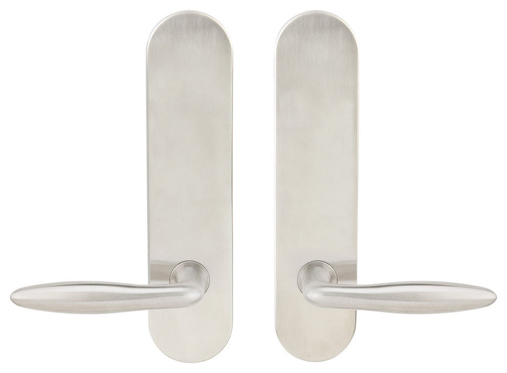 Summer Lever, Tubular Passage, Satin Stainless Steel, 2-3/8" Backset