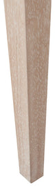 Martha Stewart Farmhouse Curved Dining Chair Wheat Wood Finish, Linen Natural