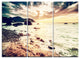 "Summer Seascape With Scenic View" Metal Wall Art, 3 Panels, 36"x28"