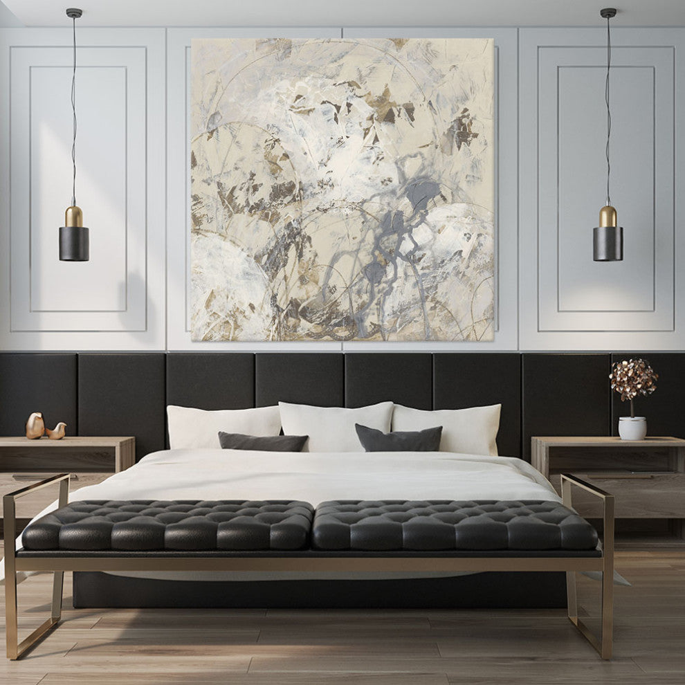 "Impasto Gesture I" Fine Art Giant Canvas Print, 54"x54"