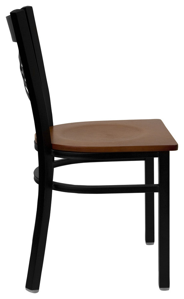 Restaurant Tables and Chairs, "Twin Peaks" ''X'' Back Dining Table Chair