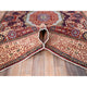Vermilion Red Hand Knotted Mamluk Design 200 KPSI Natural Wool Rug 5'9"x9'7"