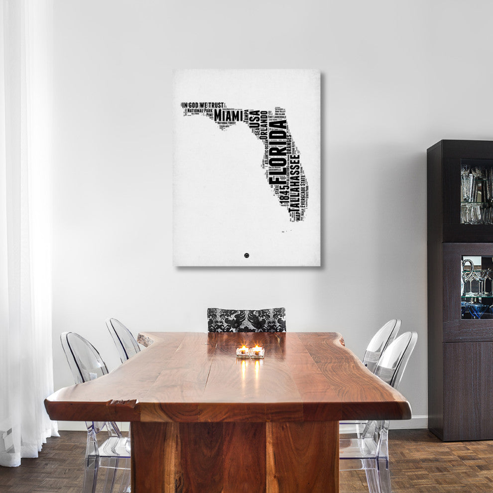 "Florida Word Cloud 2" Fine Art Print