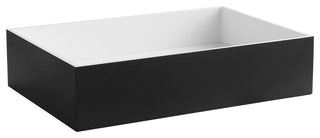 ALFI brand ABRS2014BM Black Matte 20" x 14" Solid Surface Resin Sink