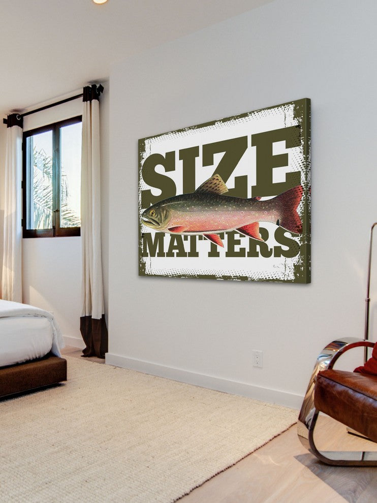 "Size Matters" Painting Print on Canvas by Saturday Evening Post