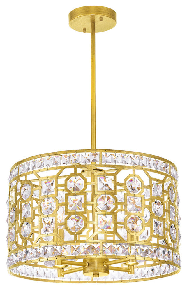 Belinda 4 Light Chandelier With Champagne Finish