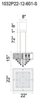 Eternity 12 Light Chandelier With Chrome Finish