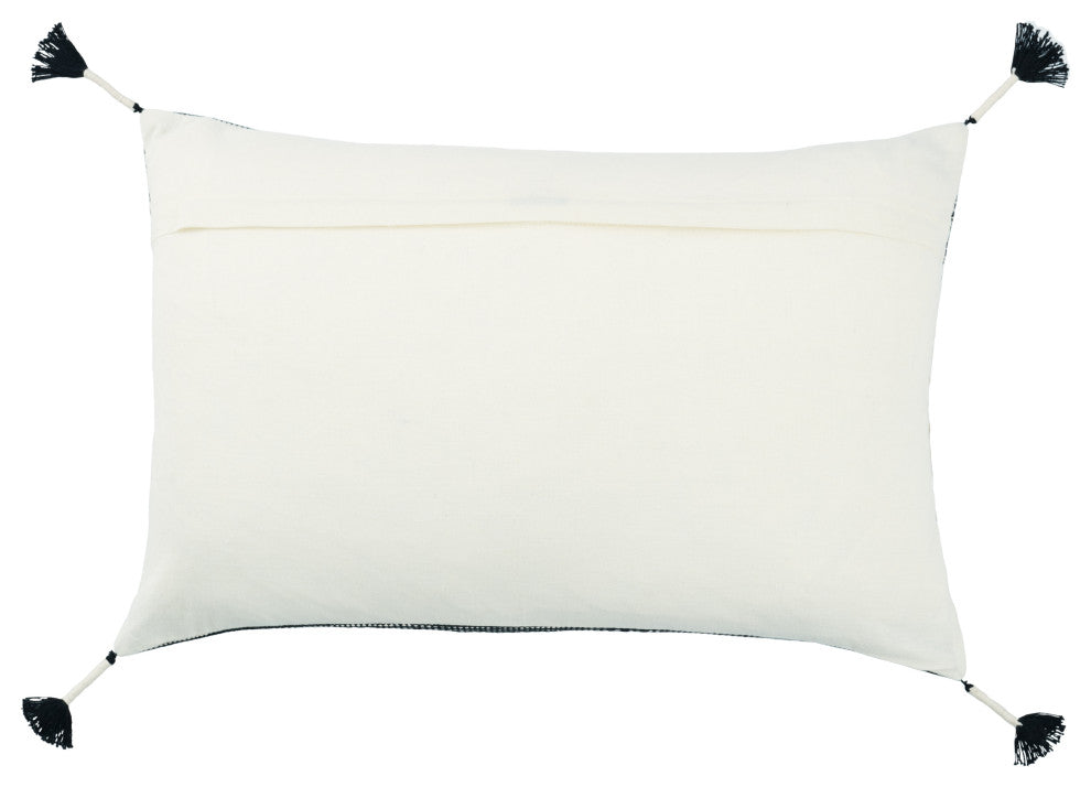 Jaipur Living Sanis Tribal Tan/Black Poly Fill Pillow 16"X24" Lumbar