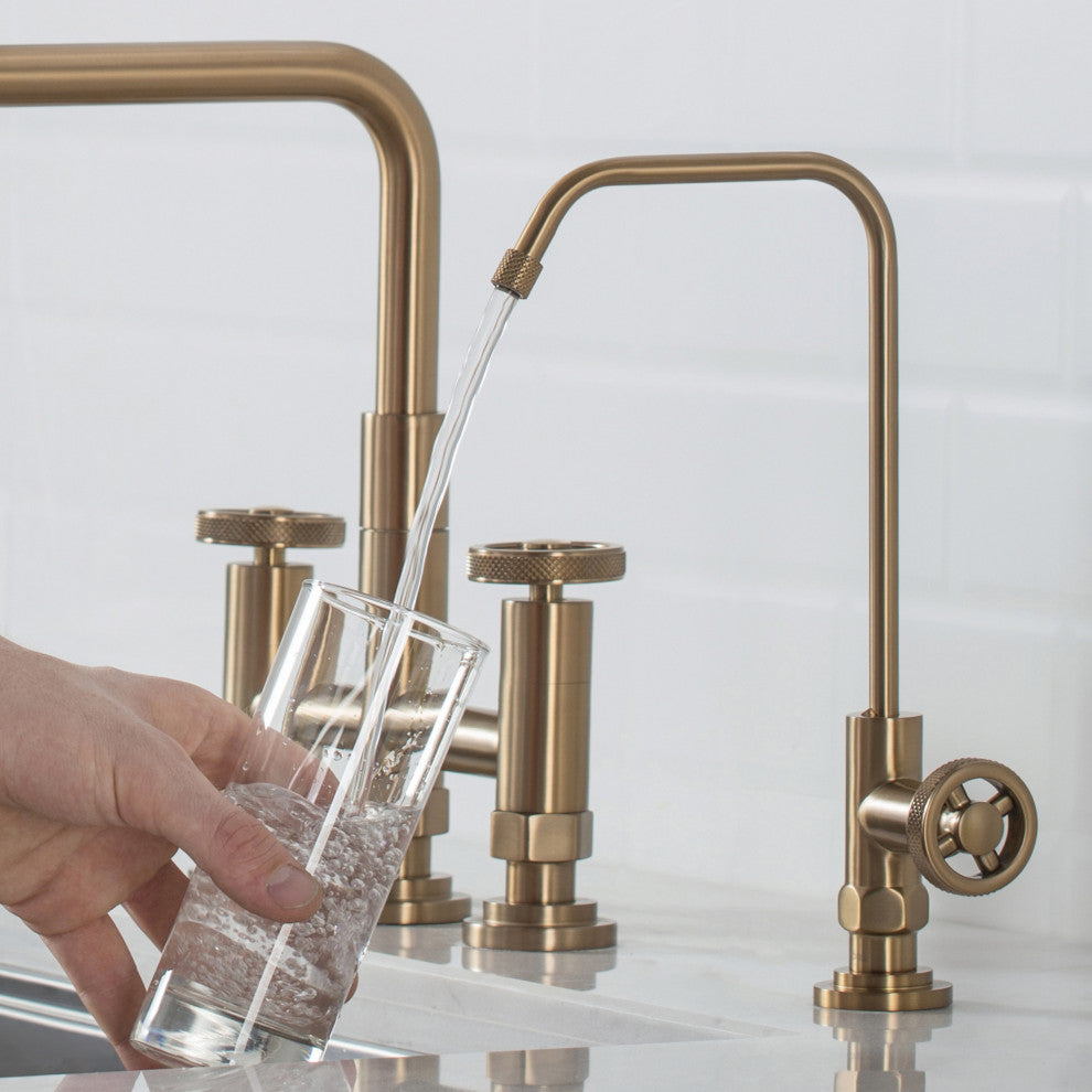 Urbix Drinking Water Dispenser Beverage Kitchen Faucet, Brushed Gold