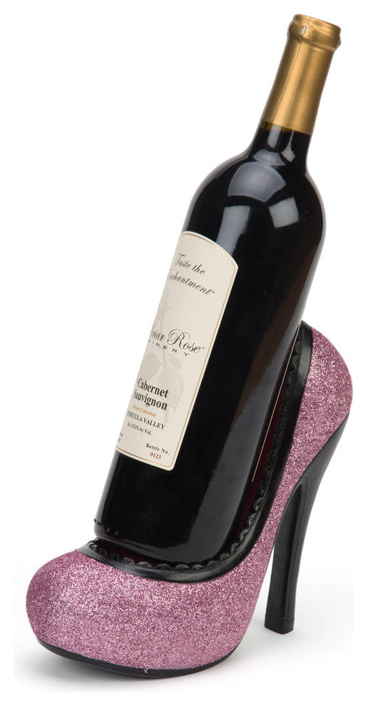 High Heel Wine Bottle Holder, Pink