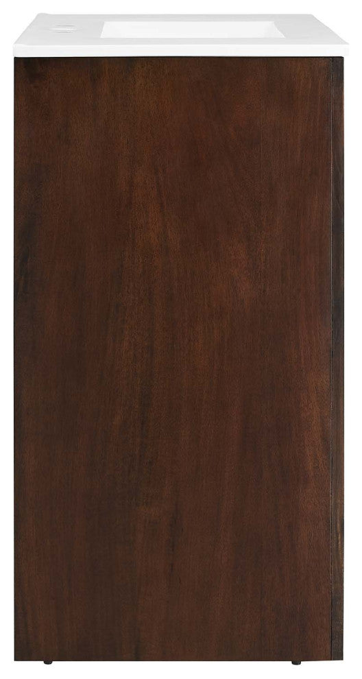 Appia 36" Bathroom Vanity - Walnut White
