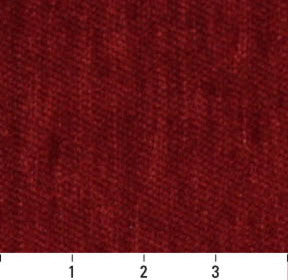 Dark Red, Solid Plush Soft Chenille Upholstery Fabric By The Yard