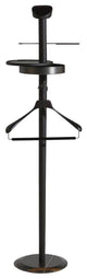 Nomon Galan Men Valet Stand, Walnut Hanger, Black Stained Ash, Graphite Finish