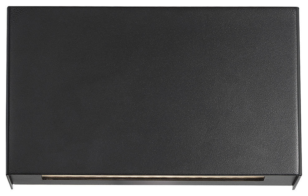 Blok 12" LED Wall Sconce With Emergency Backup Battery 3000K, Black