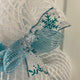 Snow Deco Mesh Wreath With Adorable Snowman Handmade Deco Mesh