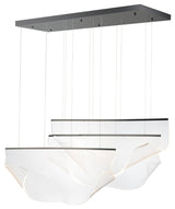 ET2 E24873-133 Rinkle 51\"W LED Multi Light Linear Abstract - Brushed Gunmetal