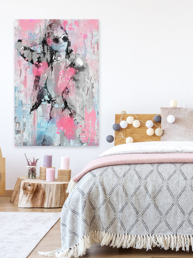 "Urban Style Fashion" Painting Print on Wrapped Canvas, 24"x36"