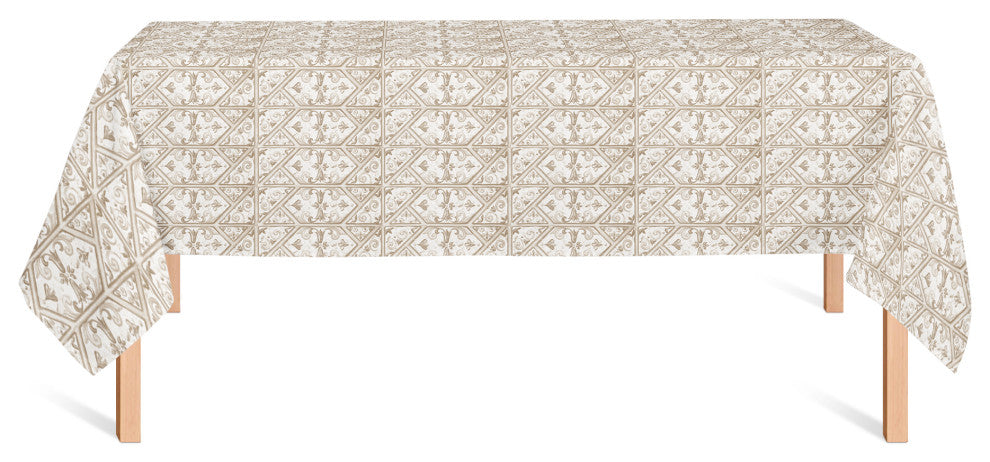 Regal Cream Pattern 58x102 Tablecloth