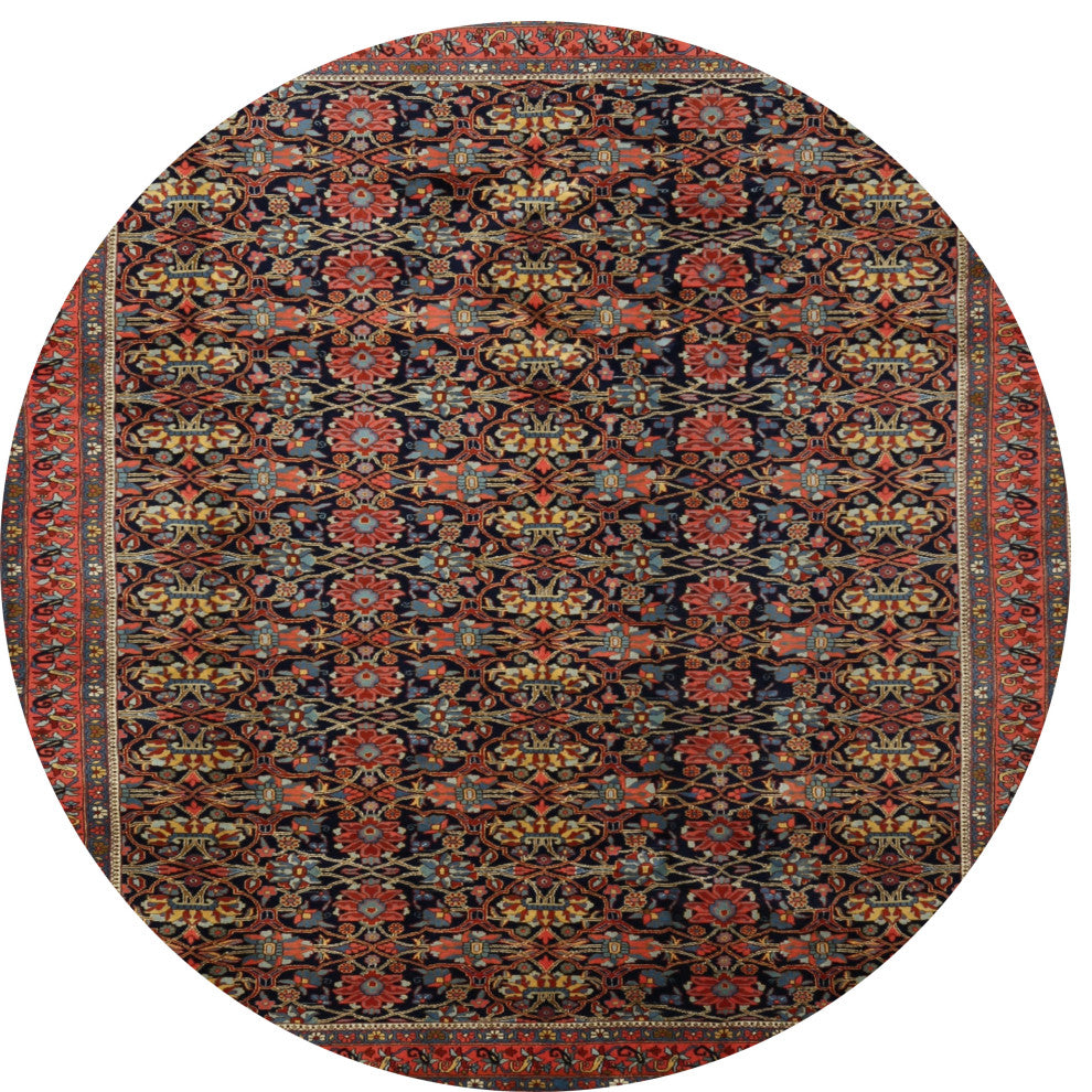 Ahgly Company Indoor Round Traditional Area Rugs, 3' Round