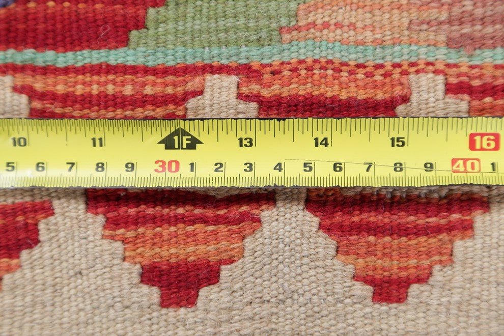 Turkish Southwestern Kilim 7' Oriental Runner Rug Flat-Woven, 6'7"X2'4"