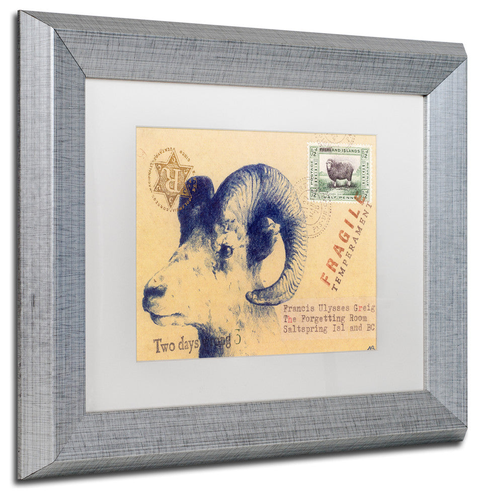 Nick Bantock 'Ulysses' Matted Framed Art, 14x11