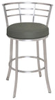Viper Gray PU Upholstery Stool, Counter Height