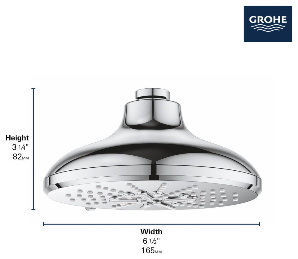 Grohe 26 789 Rainshower SmartActive 1.75 GPM Multi Function - Brushed Cool