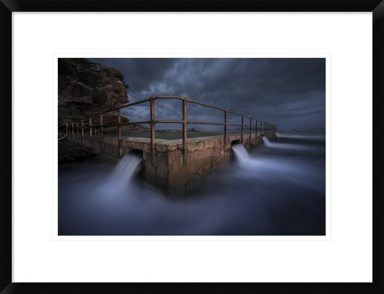 "Dark Night" Framed Digital Print by Jingshu Zhu, 26"x20"