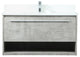Elegant Decor Roman Bathroom Vanity Concrete Grey