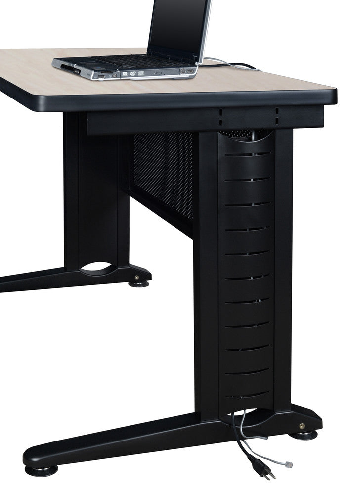 Fusion 72"X30" Single Pedestal Desk, Maple