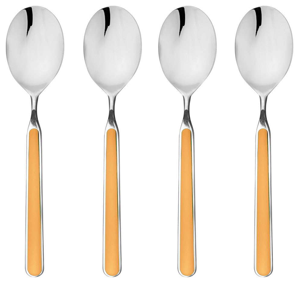 Fantasia American Coffee Spoon Set 4-Piece Set, Orange