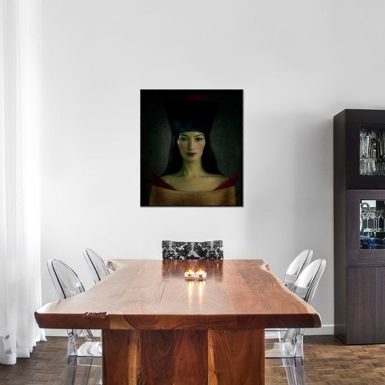 "Untitled" Framed Canvas Giclee by Svetlana Melik-Nubarova, 32x37"