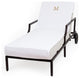 Linum Home Textiles Personalized Standard Size Chaise Lounge Cover, M