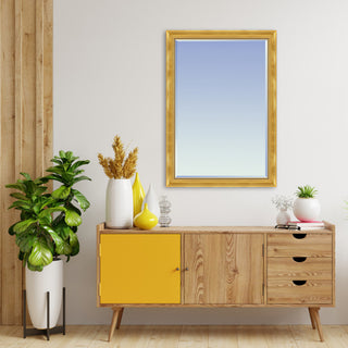 La Pastiche Milan Gold Framed Mirror, 20" x 30"