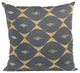 Plutus Blue Cube Diamond Luxury Throw Pillow, 20"x36"