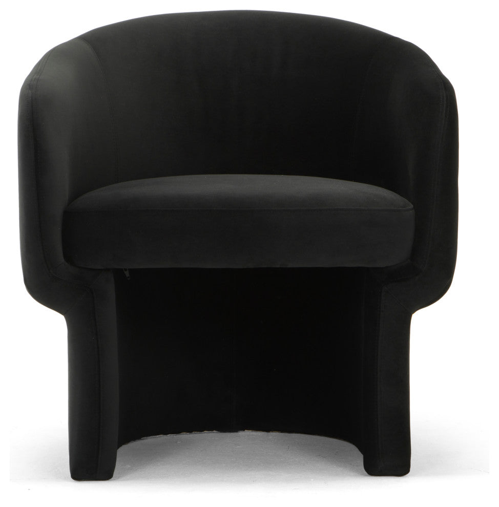 Metro Jessie Accent Chair, Black Upholstery