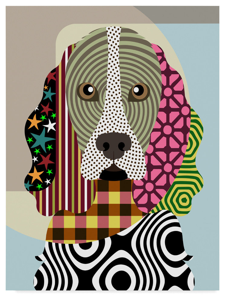 Lanre Adefioye 'Cocker Spaniel Dog' Canvas Art, 32"x24"
