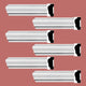Cornice White Urethane Alison Simple Design 6 Pieces Totaling 564" Length