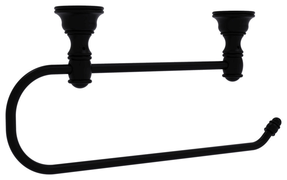 Carolina Under Cabinet Paper Towel Holder, Matte Black