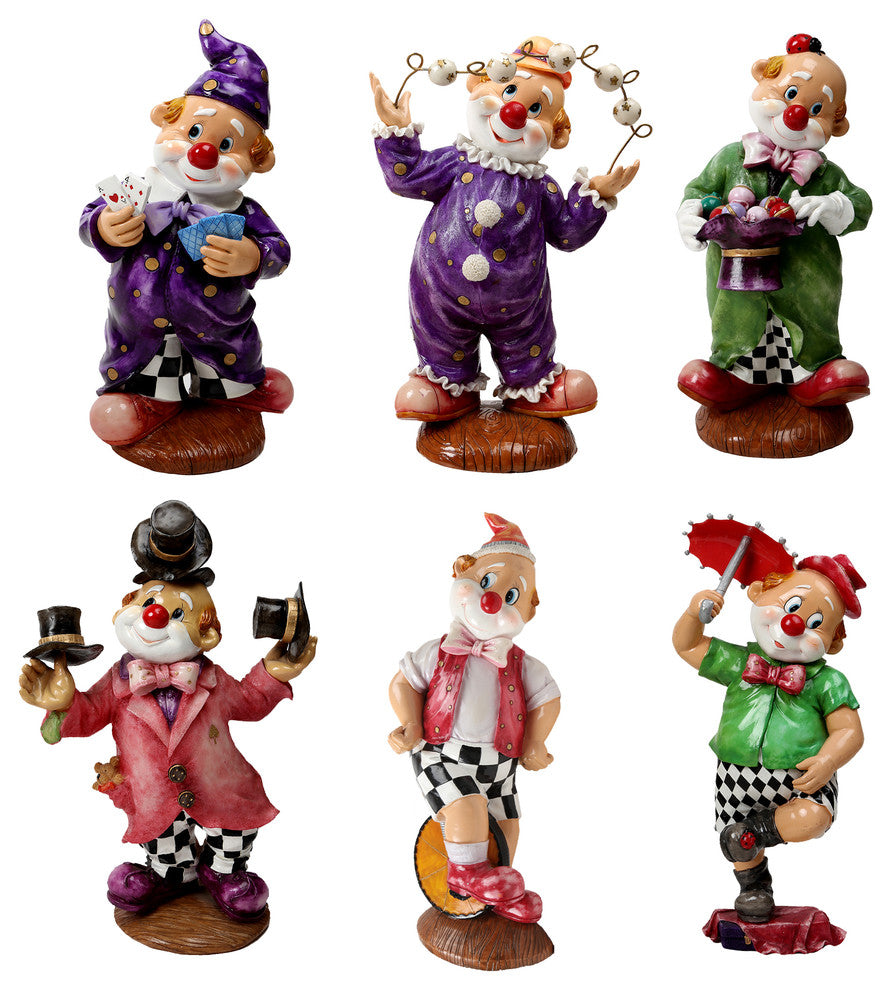 Truu Design Decorative Porcelain Collectible Clown Wall DÃ©cor for Holidays and E