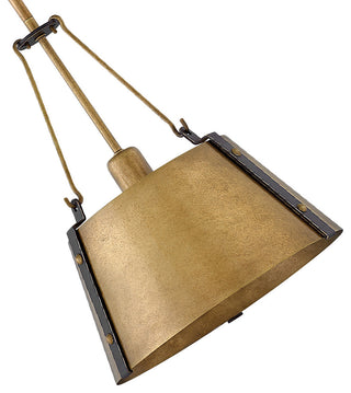 Pendant Cartwright Pendant in Rustic Brass