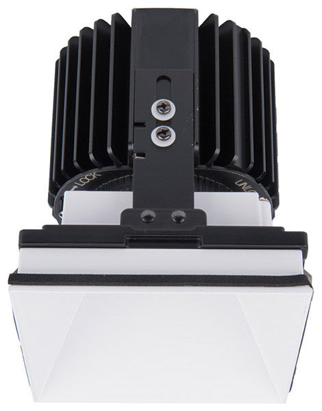 WAC Lighting R4SD2L-S Volta 4.5" Square Invisible Downlight Trim - White /