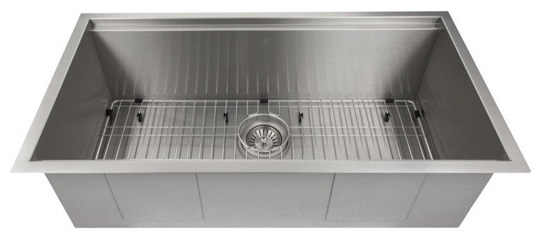 ZLINE Undermount Single Bowl Sink in Stainless Steel with Accessories